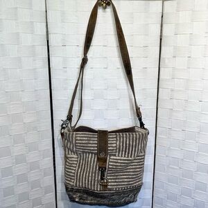 Myra Bag Hobo Crossbody Bag “Good Wave” Hobo Crossbody Bag Boho